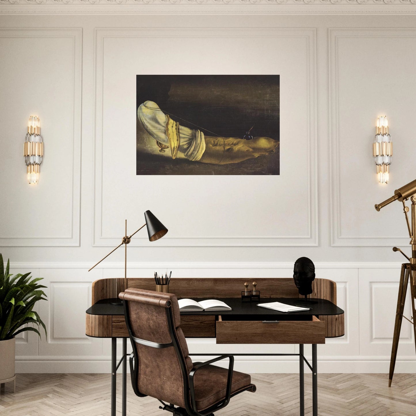 ANTHROPOMORPHIC BREAD - Salvador Dali Brushed Aluminum Print - 70x100 cm / 28x40 inches | Salvador Dali Aluminum Print | Salvador Dali Prints