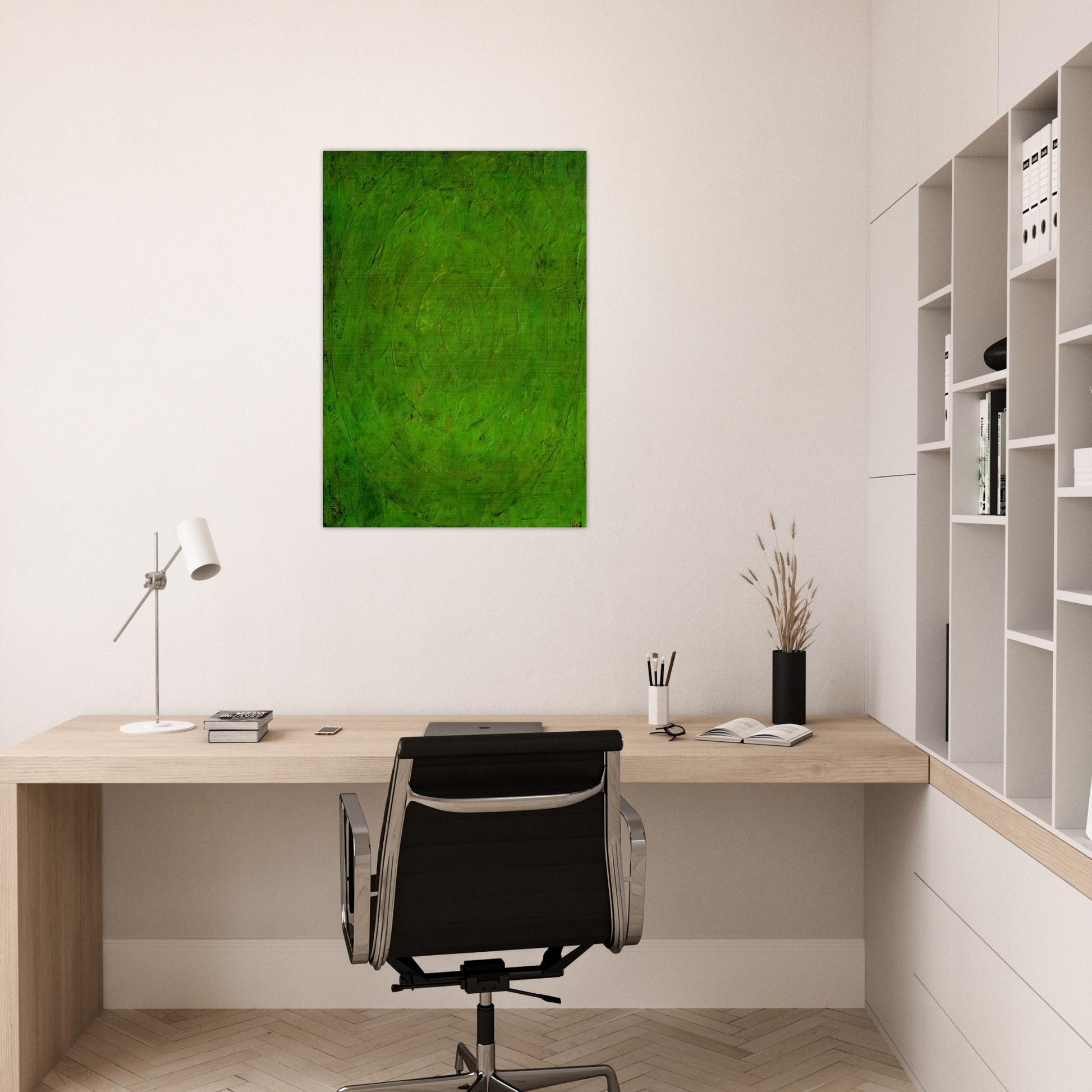 GREEN TARGET - Jasper Johns Brushed Aluminum Print - 70x100 cm / 28x40 inches | Jasper Johns Aluminum Print | Jasper Johns Prints