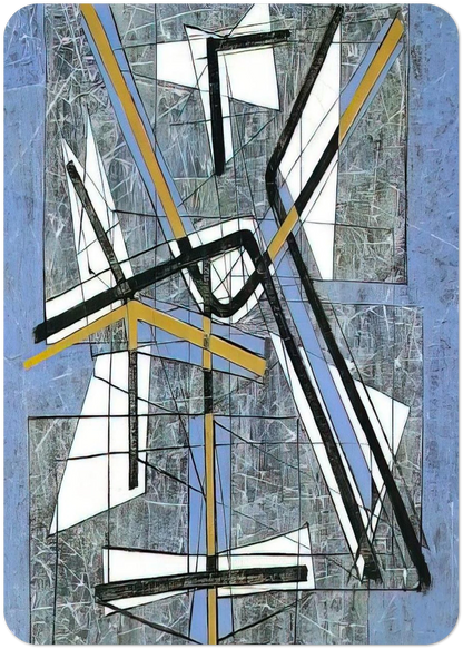 Animals and Minerals - 1952 By Jimmy Ernst Pack of 10 Post Cards | Jimmy Ernst Post Cards | A6 (10.5 x 14.8 cm) - 4.1 x 5.8 inches
