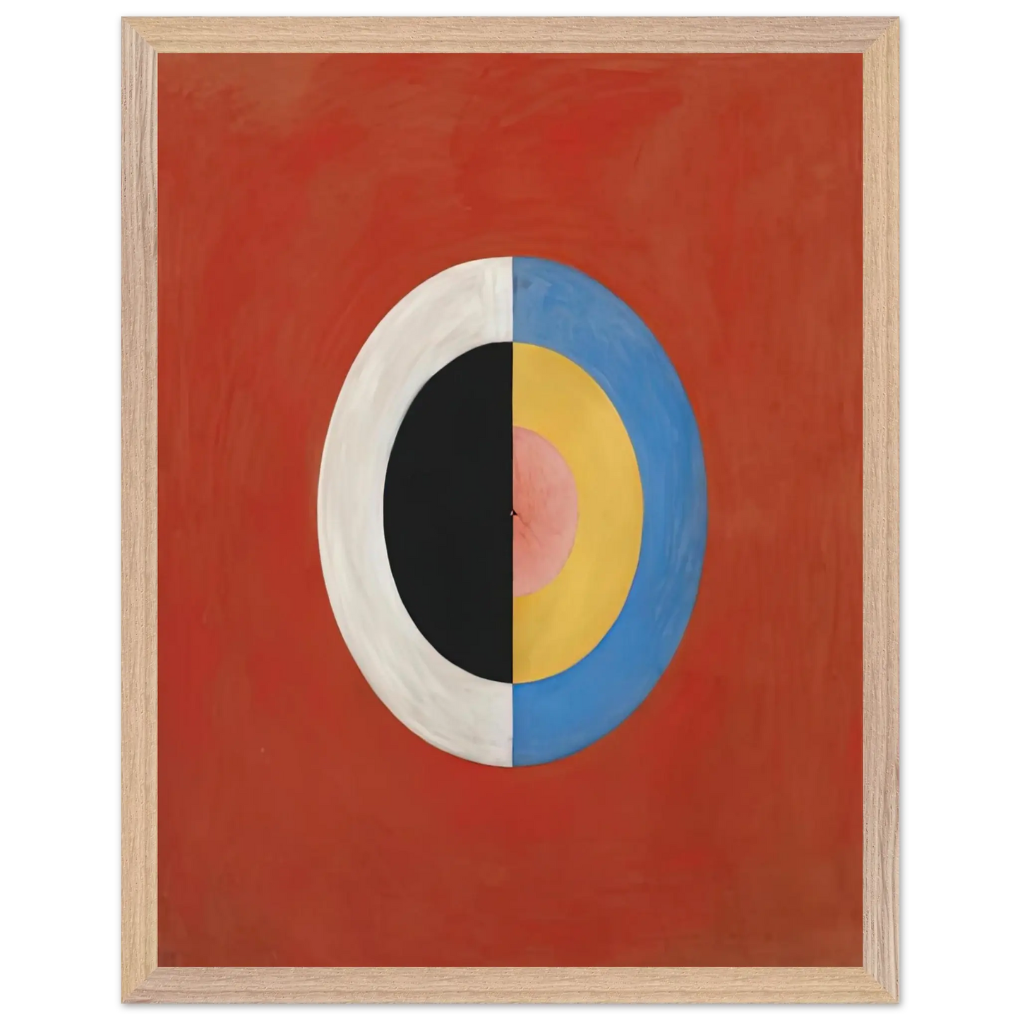 Hilma af Klint - THE SWAN NO 17 1915 0 Wall art - 40x50 cm / 16x20 Inches - Premium Wooden Framed Poster With Fine Art Paper - Black frame
