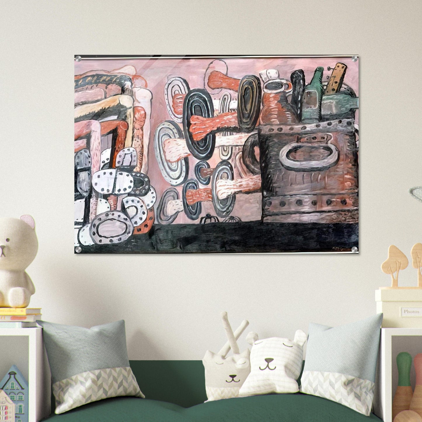THE STREET 1977 - Philip Guston Acrylic Print - 70x100 cm / 28x40″ inches