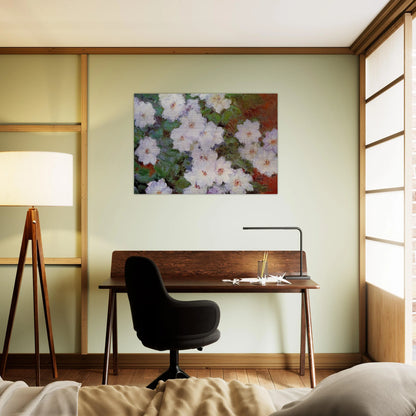 Clematis - claude monet Brushed Aluminum Print - 70x100 cm / 28x40 inches | claude monet Aluminum Print | claude monet Prints