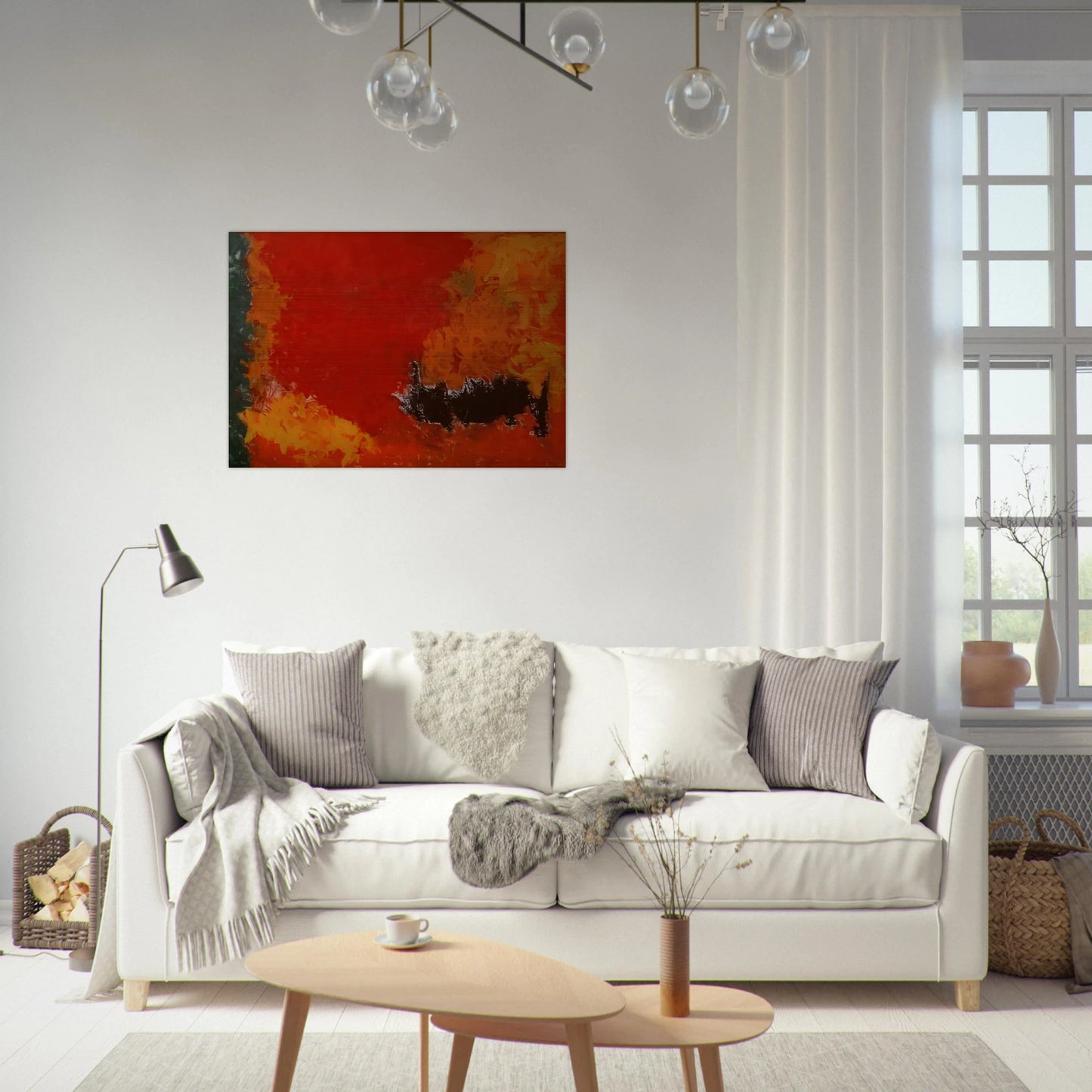 Reward #2 - 1960 - Theodoros Stamos Brushed Aluminum Print - 70x100 cm / 28x40 inches | Theodoros Stamos Aluminum Print | Theodoros Stamos Prints