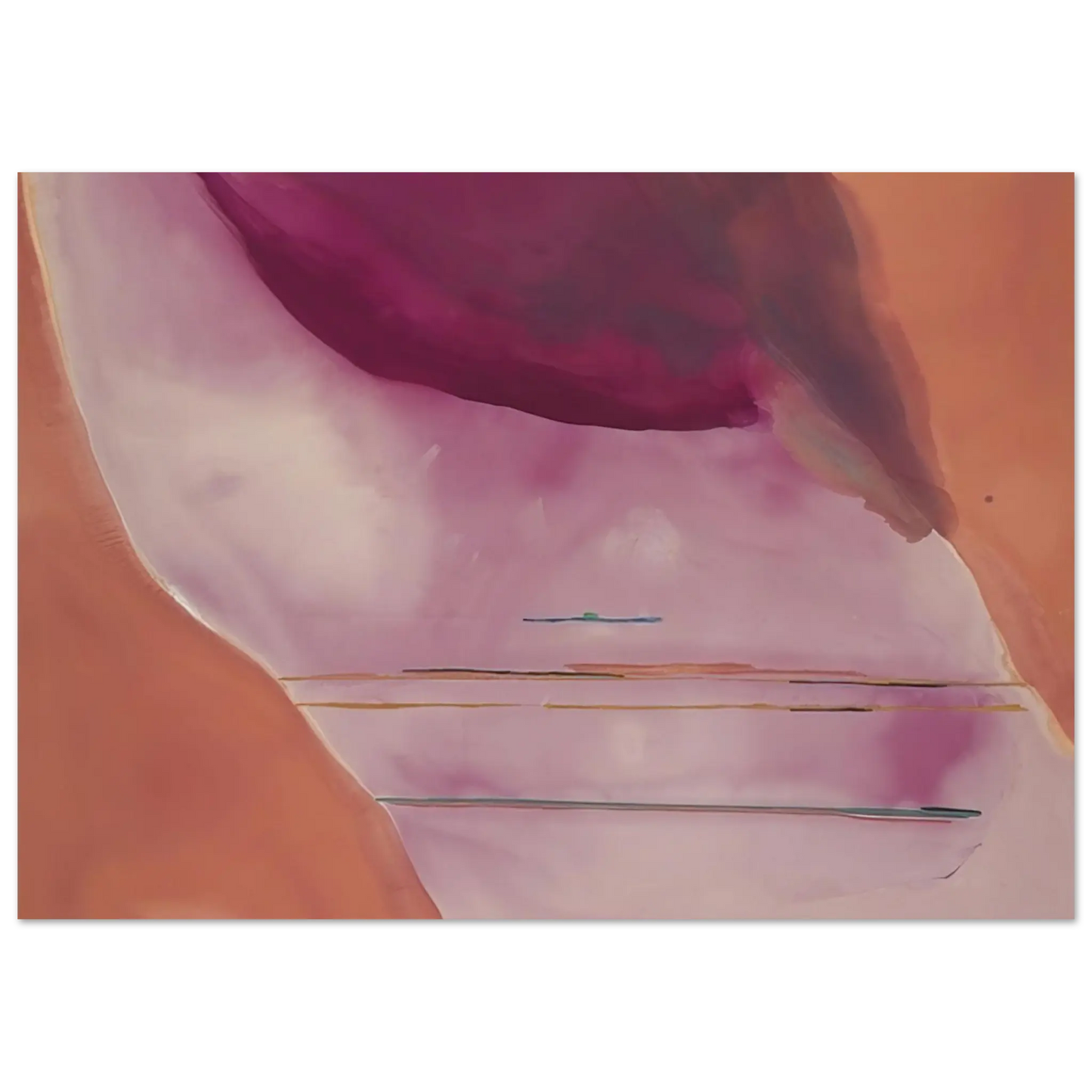Helen Frankenthaler - Pendulum - 1972 Wall art - 40x50 cm / 16x20 Inches - Premium Wooden Framed Poster With Fine Art Paper - Wood frame
