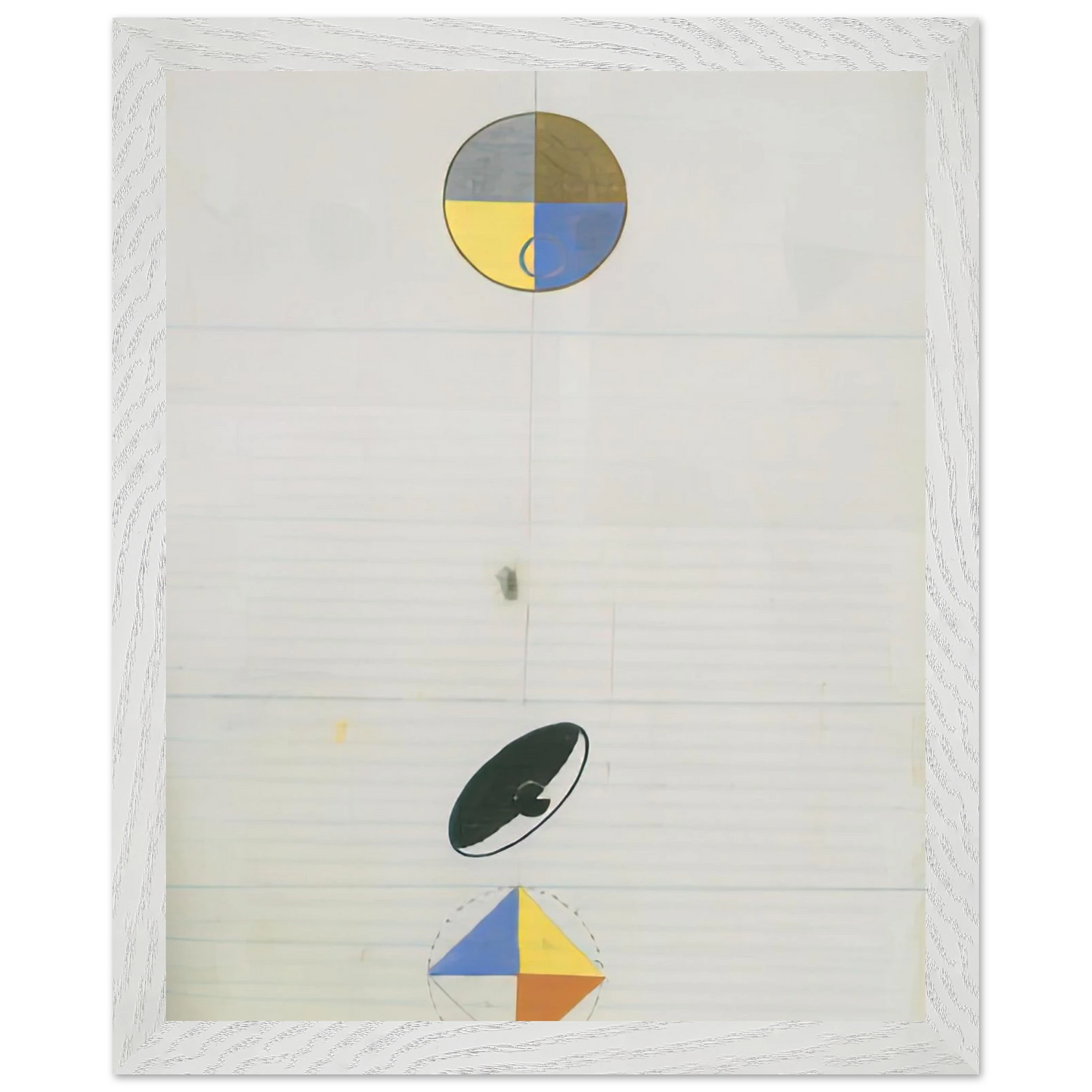 Hilma af Klint - SERIES NO VII NO 3F 1920 Wall art - 20x25 cm / 8x10 inches - Premium Wooden Framed Poster With Fine Art Paper - Black frame