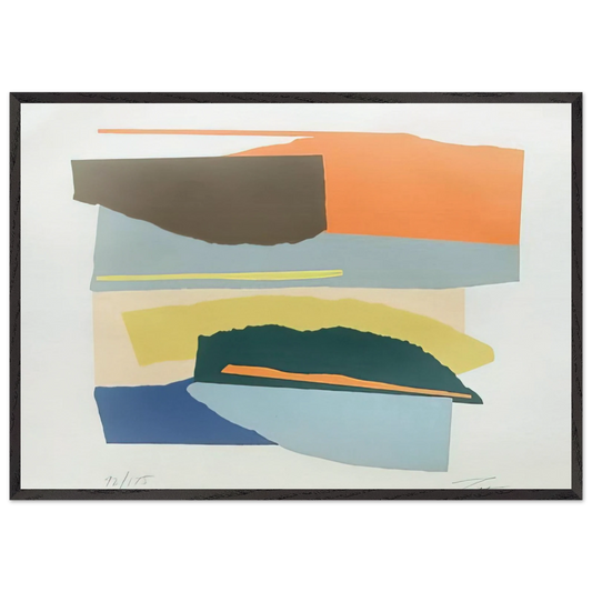 Niagara Series - 1980 - Larry Zox 70x100 cm / 28x40 inches Framed Art Print – Black Wooden Frame