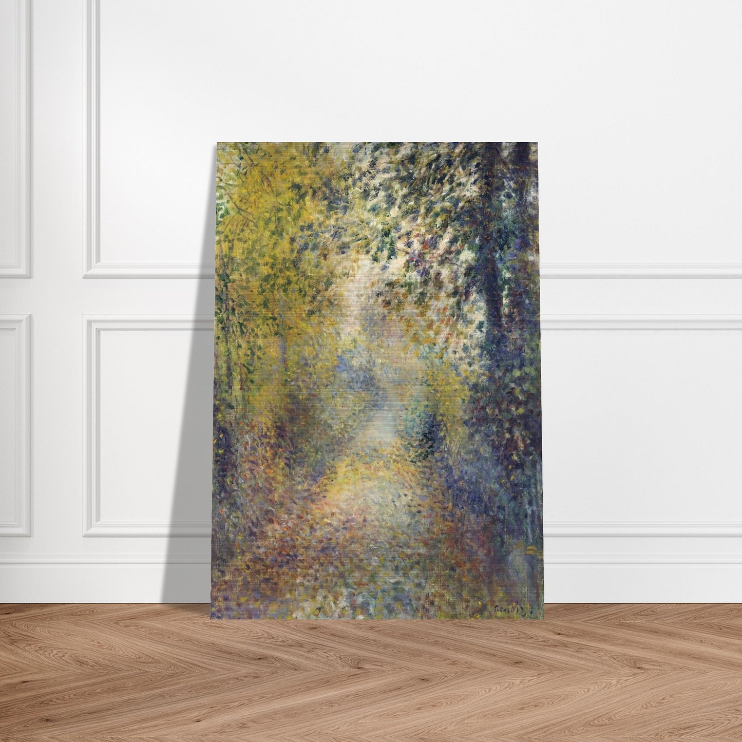 In the Woods - Pierre-Auguste Renoir Brushed Aluminum Print - 70x100 cm / 28x40 inches | Pierre-Auguste Renoir Aluminum Print | Pierre-Auguste Renoir Prints