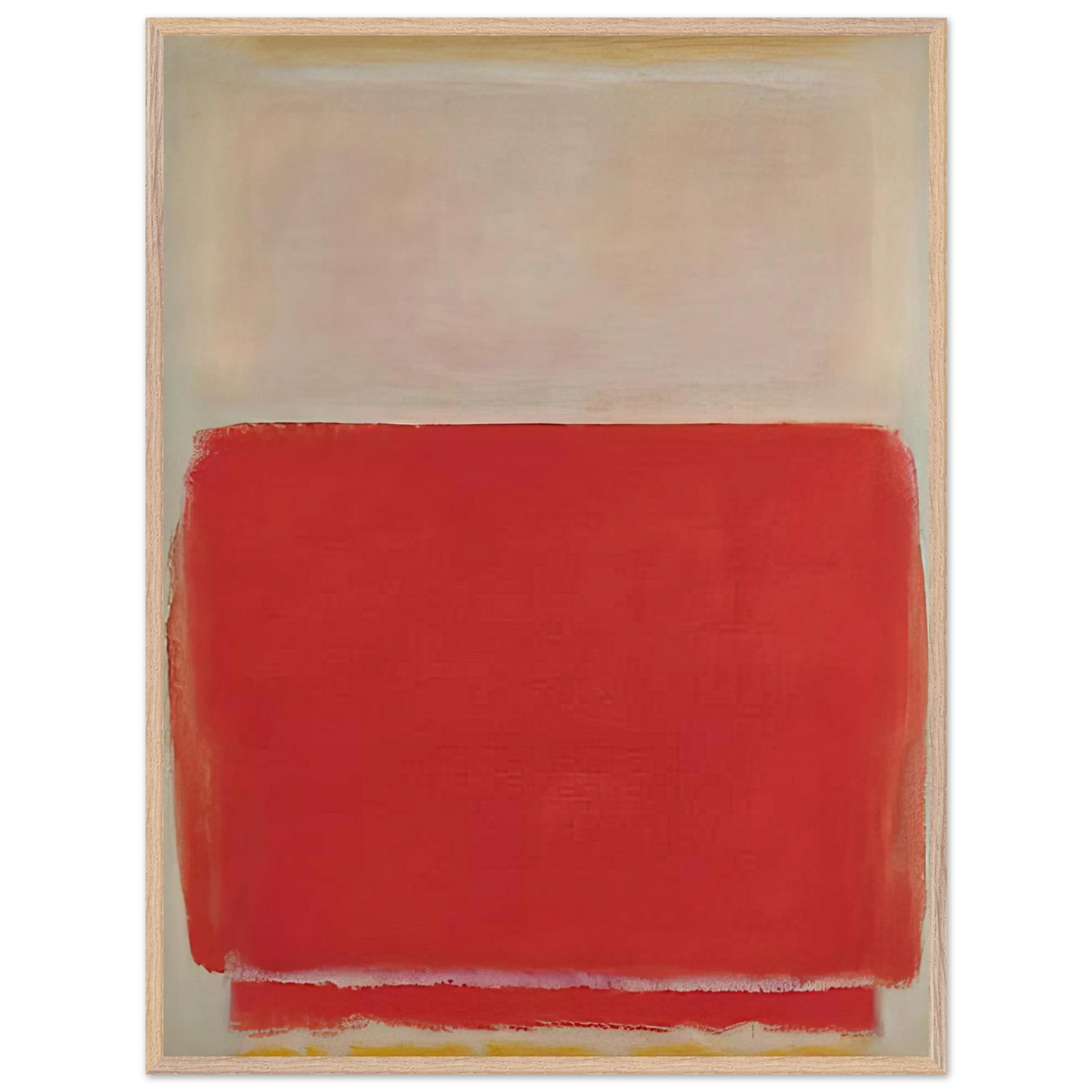 Mark Rothko - No. 3 - 1953 Wall Art - 21x29.7 cm / 8x12" - Premium Wooden Framed Poster With Fine Art Paper-canvas - Wood frame