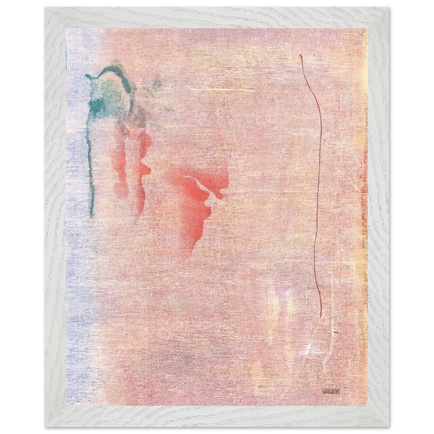 Helen Frankenthaler - Cedar Hill - 1983 Wall art - A2 (42 x 59.4  cm) - Premium Wooden Framed Poster With Fine Art Paper-canvas - White frame