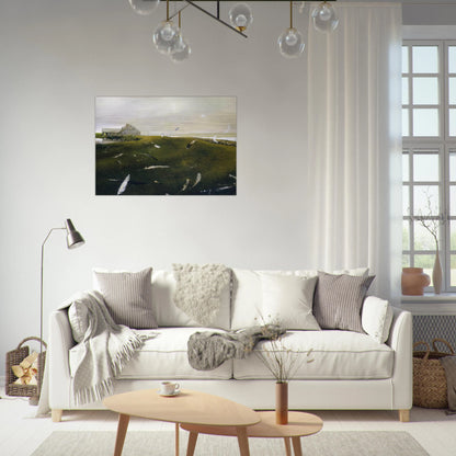 AIRBORNE - Andrew Wyeth Brushed Aluminum Print - 70x100 cm / 28x40 inches | Andrew Wyeth Aluminum Print | Andrew Wyeth Prints