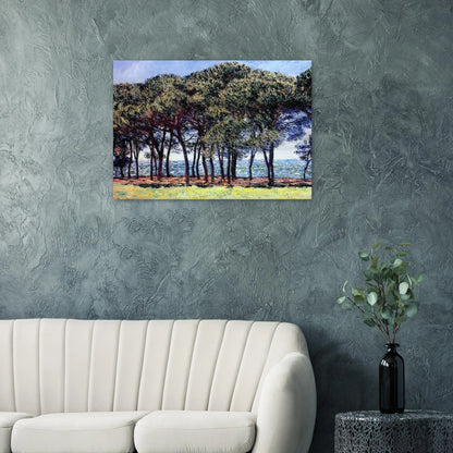 Pine Trees, Cap d'Antibes - claude monet Brushed Aluminum Print - 70x100 cm / 28x40 inches | claude monet Aluminum Print | claude monet Prints