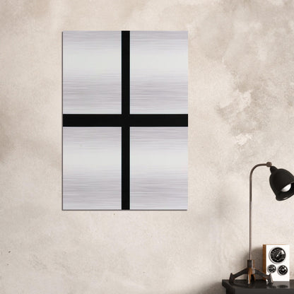 Trames 0°-90°---40 mm au trait et pleines - 1972 - Francois Morellet Brushed Aluminum Print - 70x100 cm / 28x40 inches | Francois Morellet Aluminum Print | Francois Morellet Prints