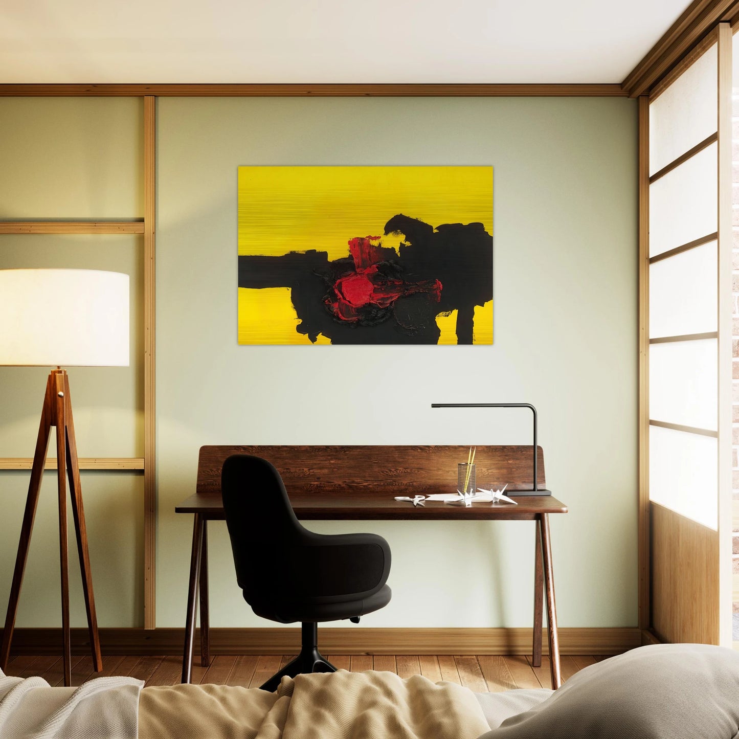 N MERO 363 1962 - Luis Feito Brushed Aluminum Print - 70x100 cm / 28x40 inches | Luis Feito Aluminum Print | Luis Feito Prints