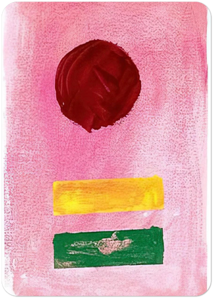 Pink Ground - 1972 By Adolph Gottlieb Pack of 10 Post Cards | Adolph Gottlieb Post Cards | A6 (10.5 x 14.8 cm) - 4.1 x 5.8 inches