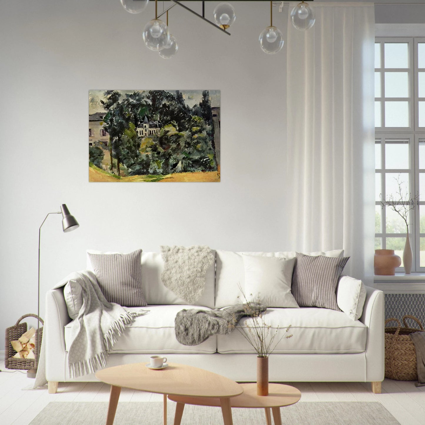 Castle of Marines - Paul Cézanne Brushed Aluminum Print - 70x100 cm / 28x40 inches | Paul Cézanne Aluminum Print | Paul Cézanne Prints