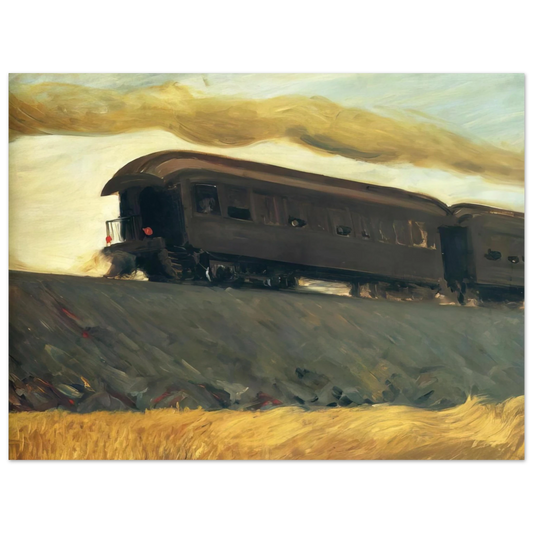 Edward Hopper - Railroad Train Fine Art Poster