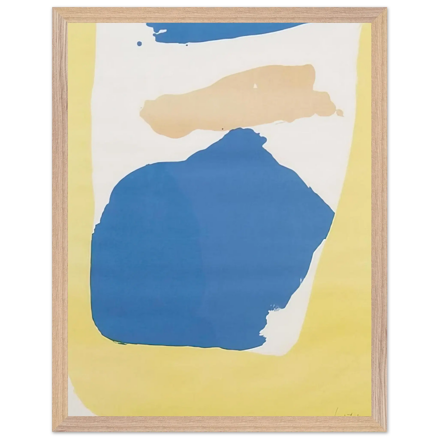 Helen Frankenthaler - Frankenthaler Preview - 1965 Wall art - 13x18 cm / 5x7 Inches - Premium Wooden Framed Poster With Fine Art Paper - Wood frame