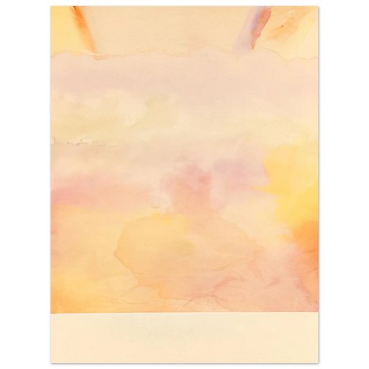 Ronnie Landfield - Pale Dunes - 1970  75x100 cm / 30x40inches Fine Art Poster