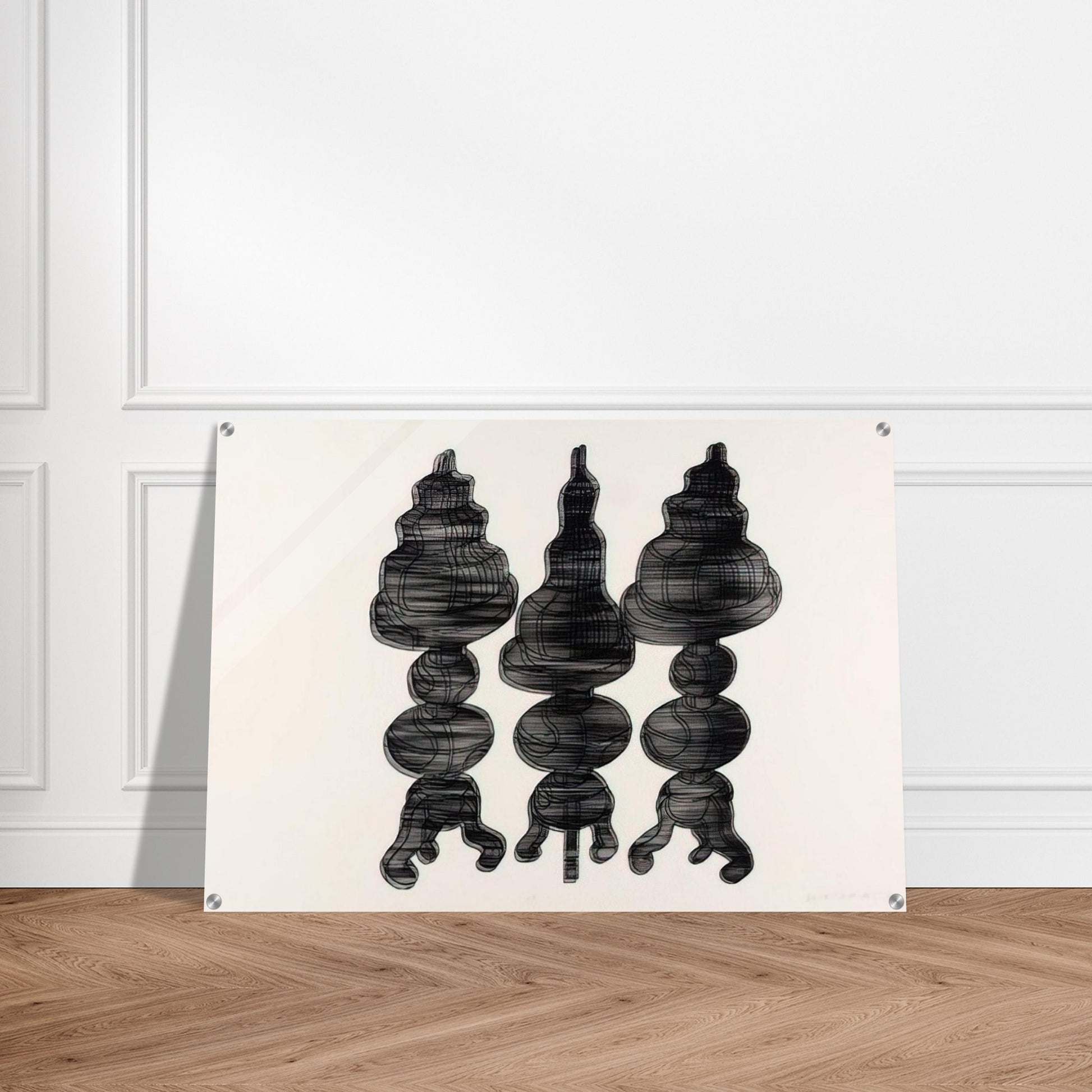 3 Cakes on Swivel Chairs - 1971 - Dieter Roth Acrylic Print - 70x100 cm / 28x40″ inches