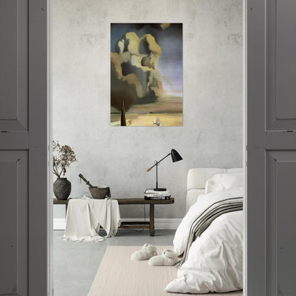 THE SPECTRE AND THE PHANTOM - Salvador Dali Brushed Aluminum Print - 70x100 cm / 28x40 inches | Salvador Dali Aluminum Print | Salvador Dali Prints