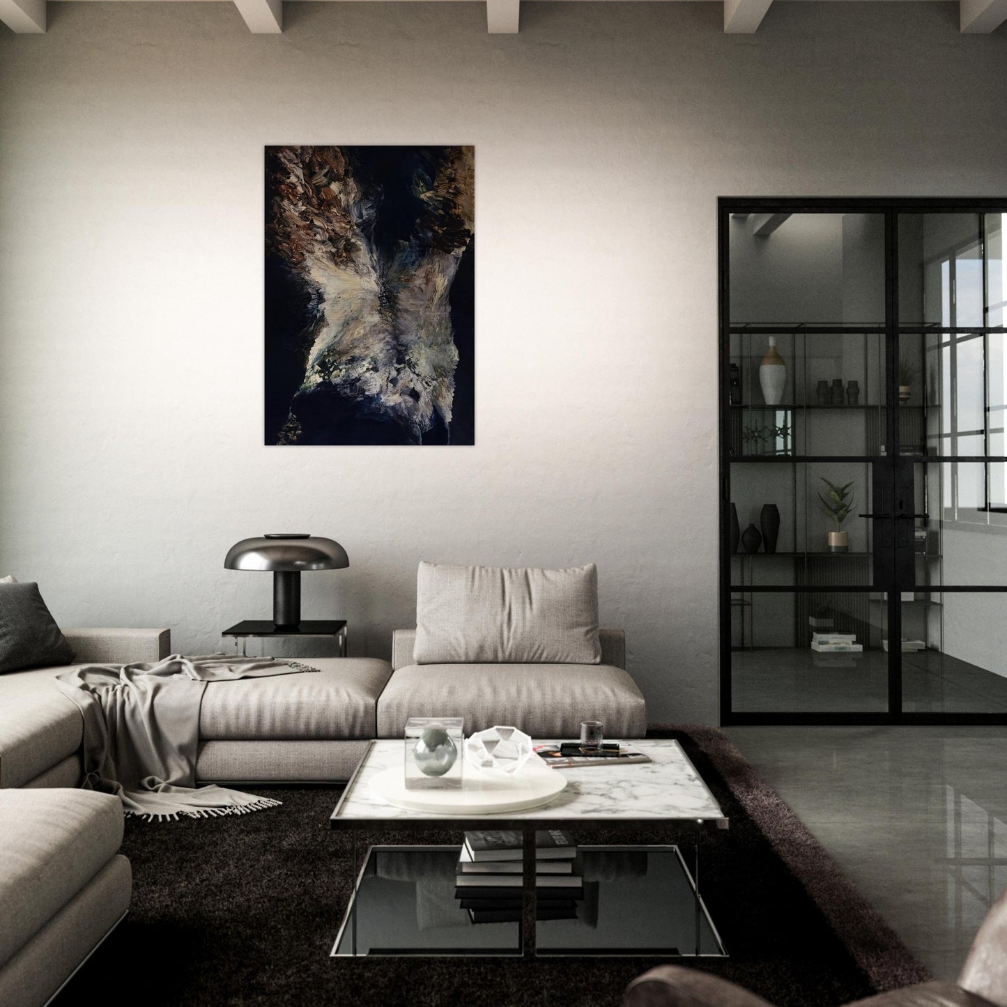 Jay DeFeo/BIG/The Annunciation - Jay DeFeo Brushed Aluminum Print - 70x100 cm / 28x40 inches | Jay DeFeo Aluminum Print | Jay DeFeo Prints