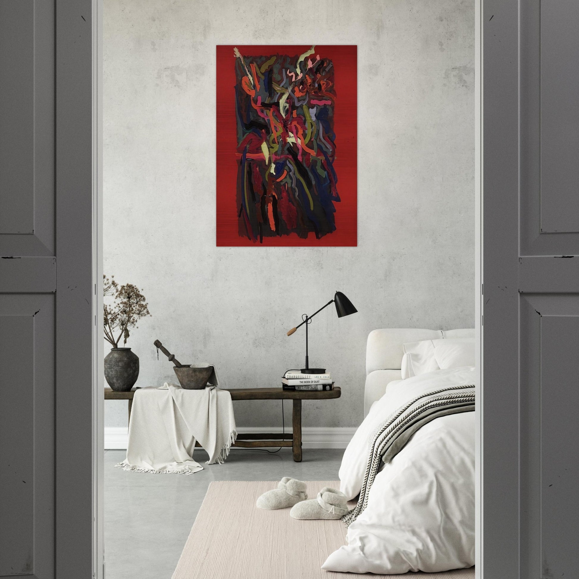Untitled - 1963 - John Ferren Brushed Aluminum Print - 70x100 cm / 28x40 inches | John Ferren Aluminum Print | John Ferren Prints