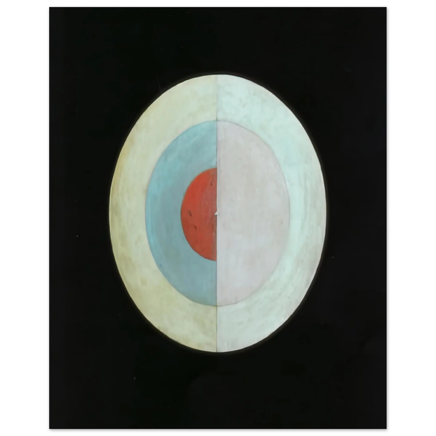 Hilma af Klint - THE SWAN NO 16 1915 Wall art - 20x25 cm / 8x10 Inches - Premium Wooden Framed Poster With Fine Art Paper - Black frame