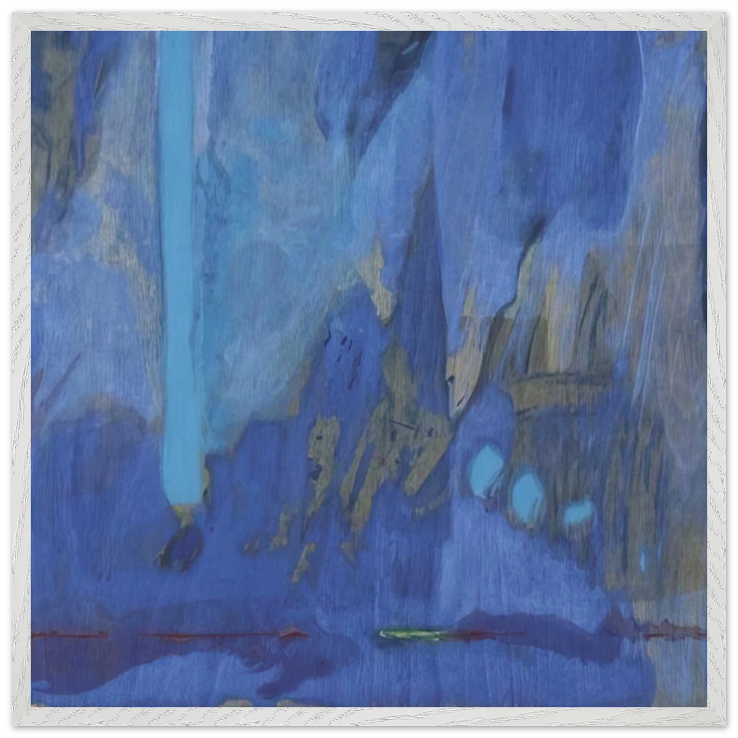 Helen Frankenthaler - Tales of Genji III - 1998 Wall art - 60x80 cm / 24x32 inches - Premium Wooden Framed Poster With Fine Art Paper-canvas - Wood frame
