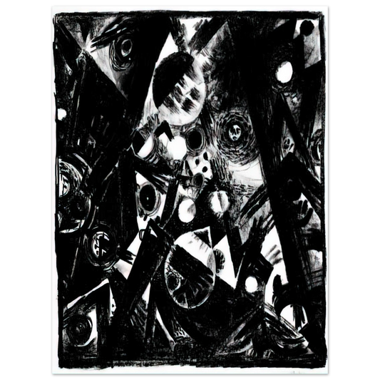 Johannes Itten - Komposition - 1919  75x100 cm / 30x40inches Fine Art Poster