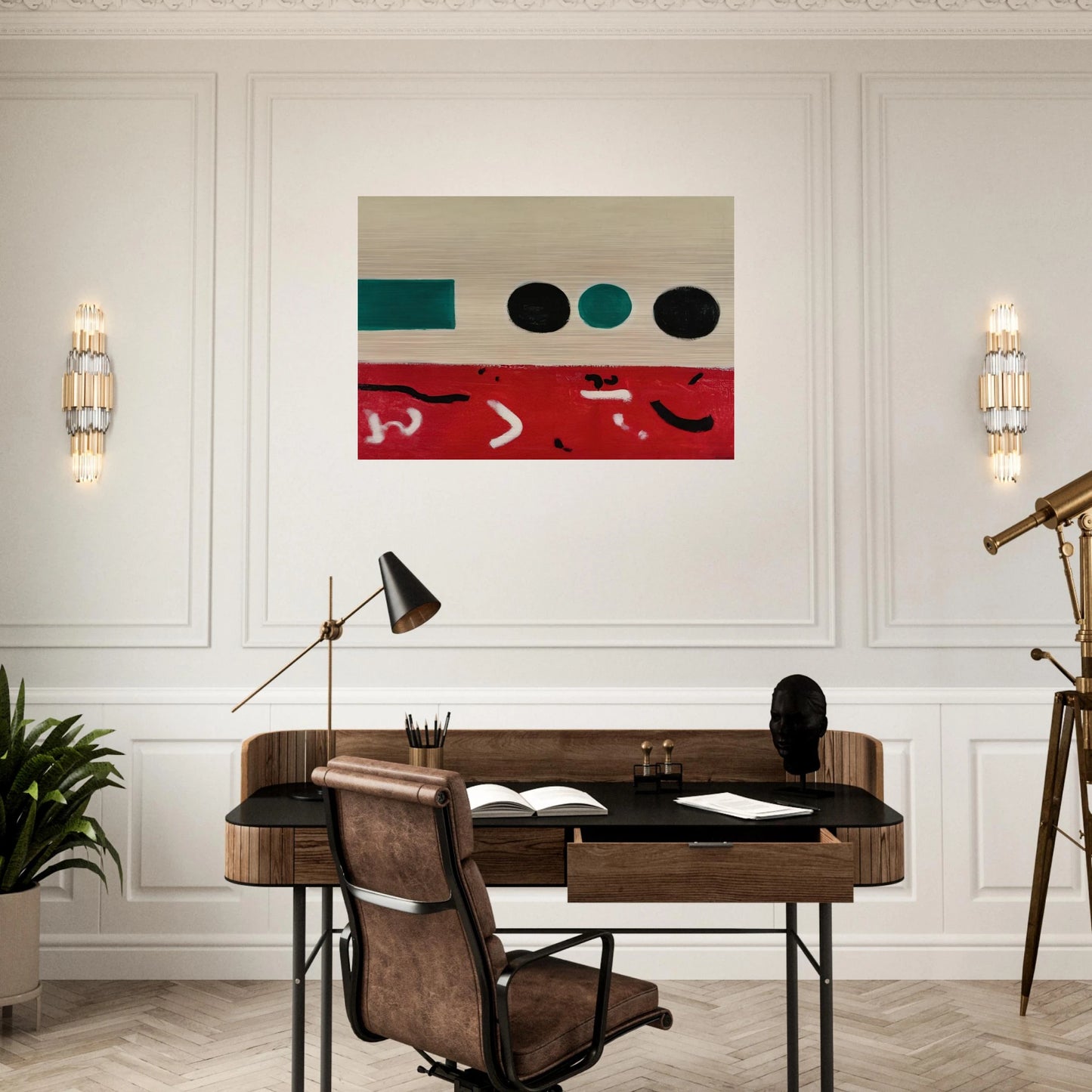 Movement East to West - 1956 - Adolph Gottlieb Brushed Aluminum Print - 70x100 cm / 28x40 inches | Adolph Gottlieb Aluminum Print | Adolph Gottlieb Prints