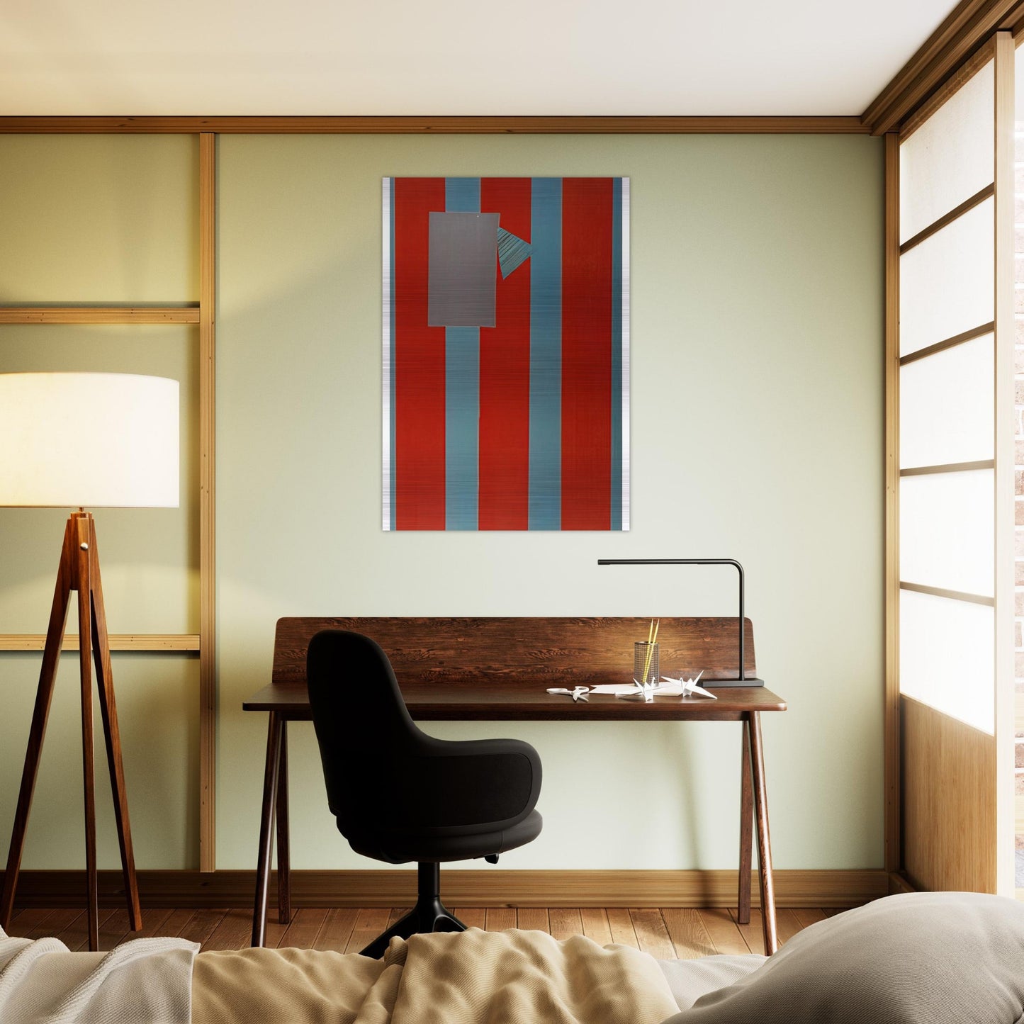 Castle Banner 5 - Sam Gilliam Brushed Aluminum Print - 70x100 cm / 28x40 inches | Sam Gilliam Aluminum Print | Sam Gilliam Prints
