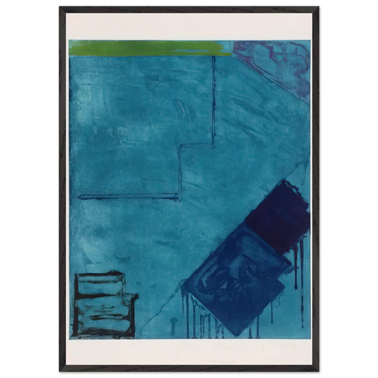 Rankin - 1979 - John Hoyland 70x100 cm / 28x40 inches Framed Art Print – Black Wooden Frame