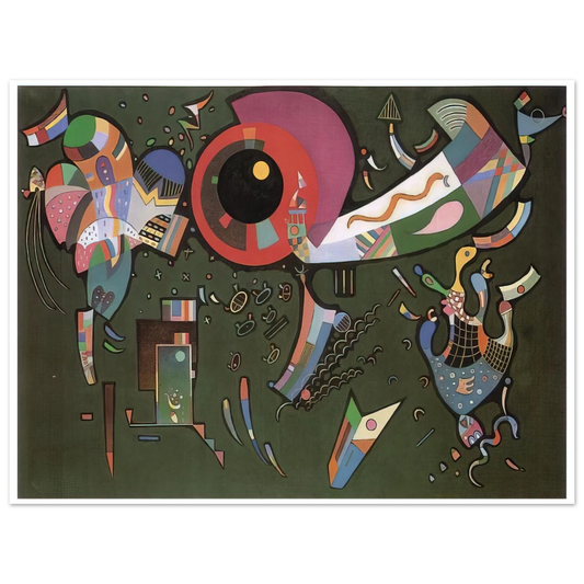 Wassily Kandinsky - AROUND THE CIRCLE 1940  75x100 cm / 30x40inches Fine Art Poster