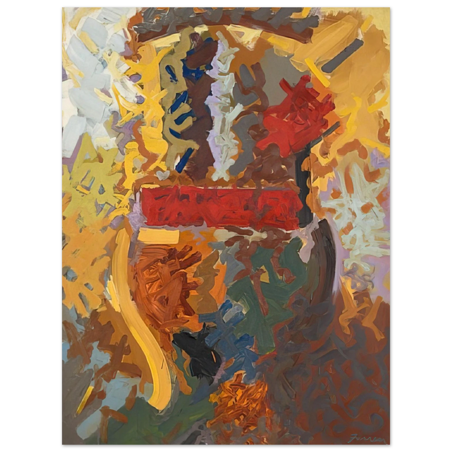 John Ferren - Navaho - 1958  75x100 cm / 30x40inches Fine Art Poster