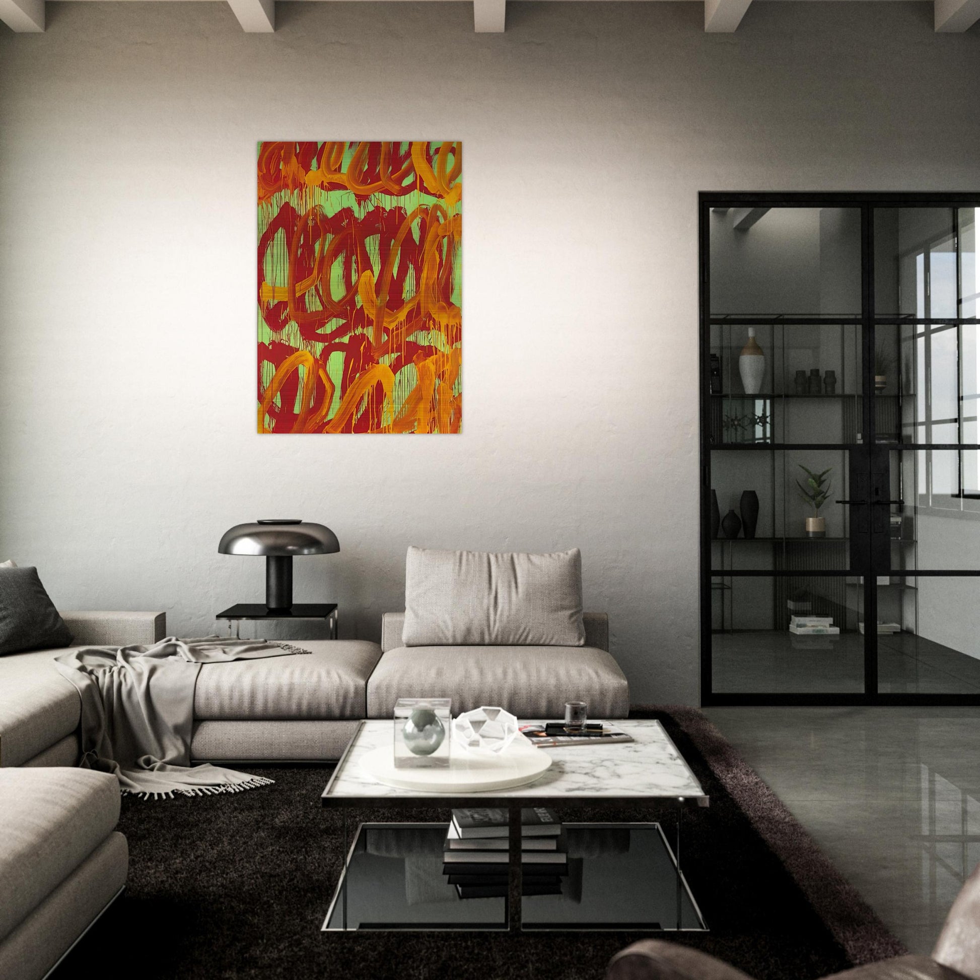 Camino Real  II  - Cy Twombly Brushed Aluminum Print - 70x100 cm / 28x40 inches | Cy Twombly Aluminum Print | Cy Twombly Prints