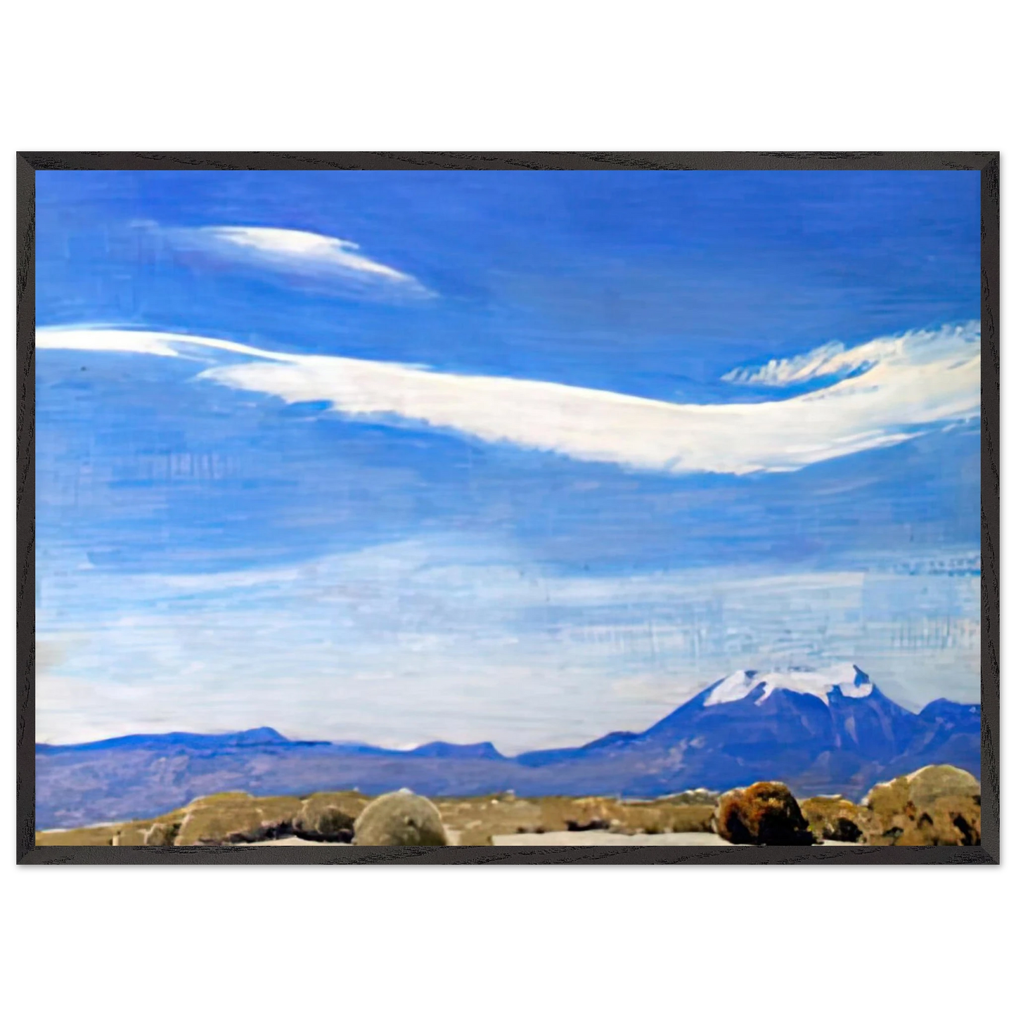 Maynard Dixon - THE CLOUD COACHELLA VALLEY CALIFORNIA 1940 Wall art - 40x50 cm / 16x20 inches - Premium Wooden Framed Poster With Fine Art Paper-canvas - Wood frame