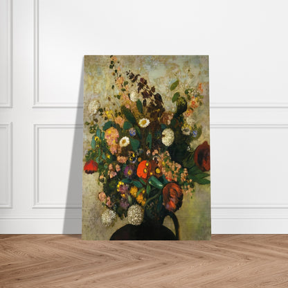 BOUQUET OF FLOWERS 5 - Odilon Redon Brushed Aluminum Print - 70x100 cm / 28x40 inches | Odilon Redon Aluminum Print | Odilon Redon Prints
