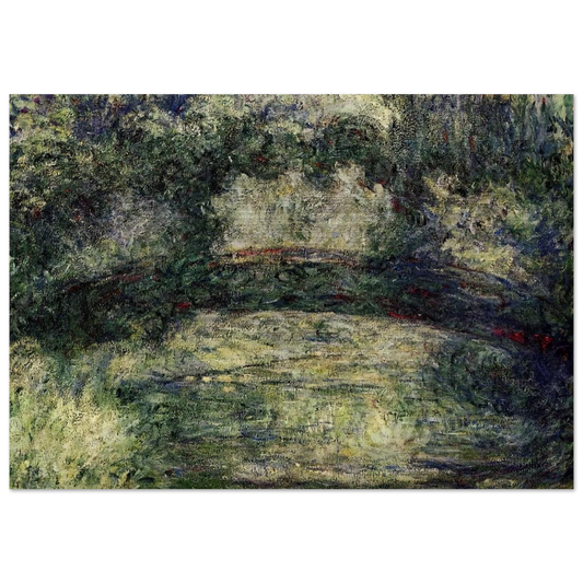 The Japanese Bridge 10 - claude monet Brushed Aluminum Print - 70x100 cm / 28x40 inches | claude monet Aluminum Print | claude monet Prints