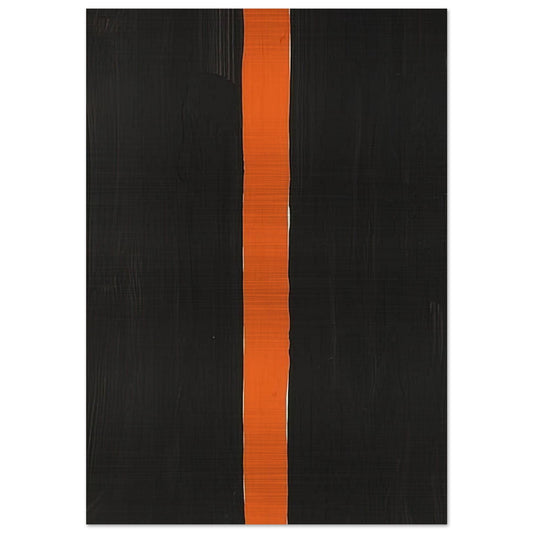 Untitled Black and Orange - 1988 - Gunther Forg Brushed Aluminum Print - 70x100 cm / 28x40 inches | Gunther Forg Aluminum Print | Gunther Forg Prints
