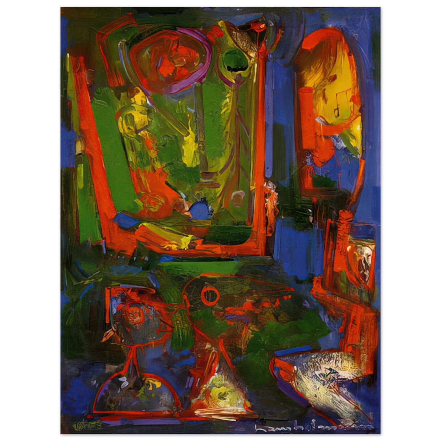 Hans Hofmann - Asklepois  75x100 cm / 30x40inches Fine Art Poster