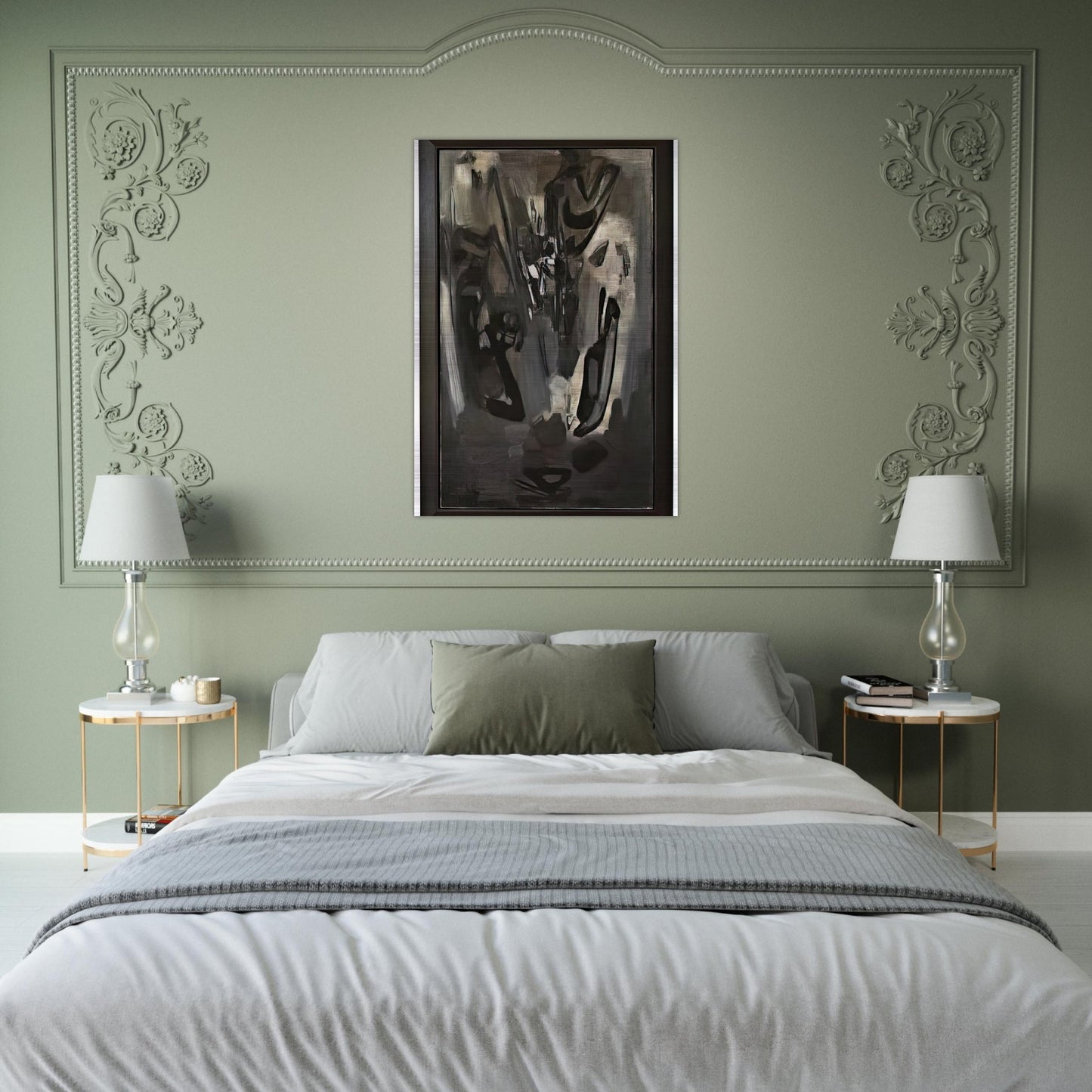 COMPOSITION 1959 - Chu teh Chun Brushed Aluminum Print - 70x100 cm / 28x40 inches | Chu teh Chun Aluminum Print | Chu teh Chun Prints