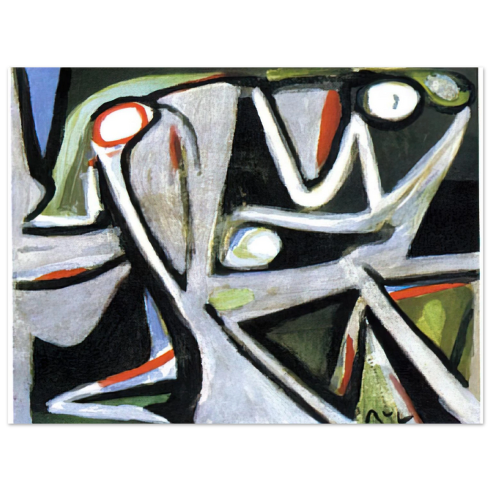 Bram van Velde - Desertique - 1981  75x100 cm / 30x40inches Fine Art Poster