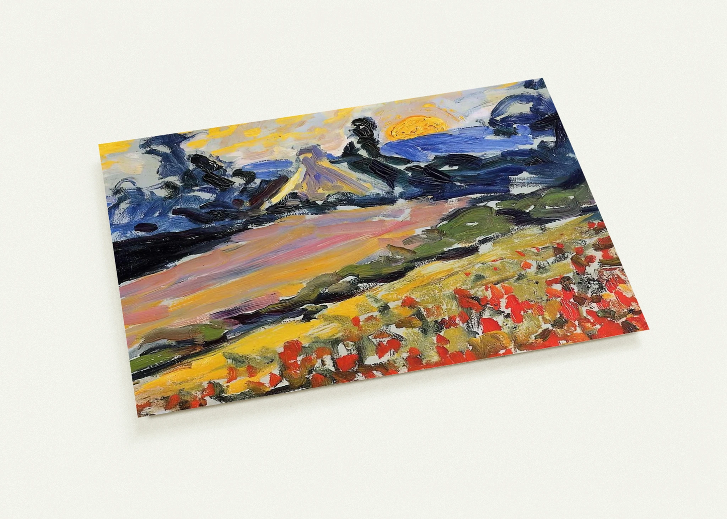 Landscape with Sunset By Henri-Edmond Cross Pack of 10 Post Cards | Henri-Edmond Cross Post Cards | A6 (10.5 x 14.8 cm) - 4.1 x 5.8 inches