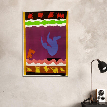 THE TOBOGGAN 1943 - Henri Matisse Brushed Aluminum Print - 70x100 cm / 28x40 inches | Henri Matisse Aluminum Print | Henri Matisse Prints