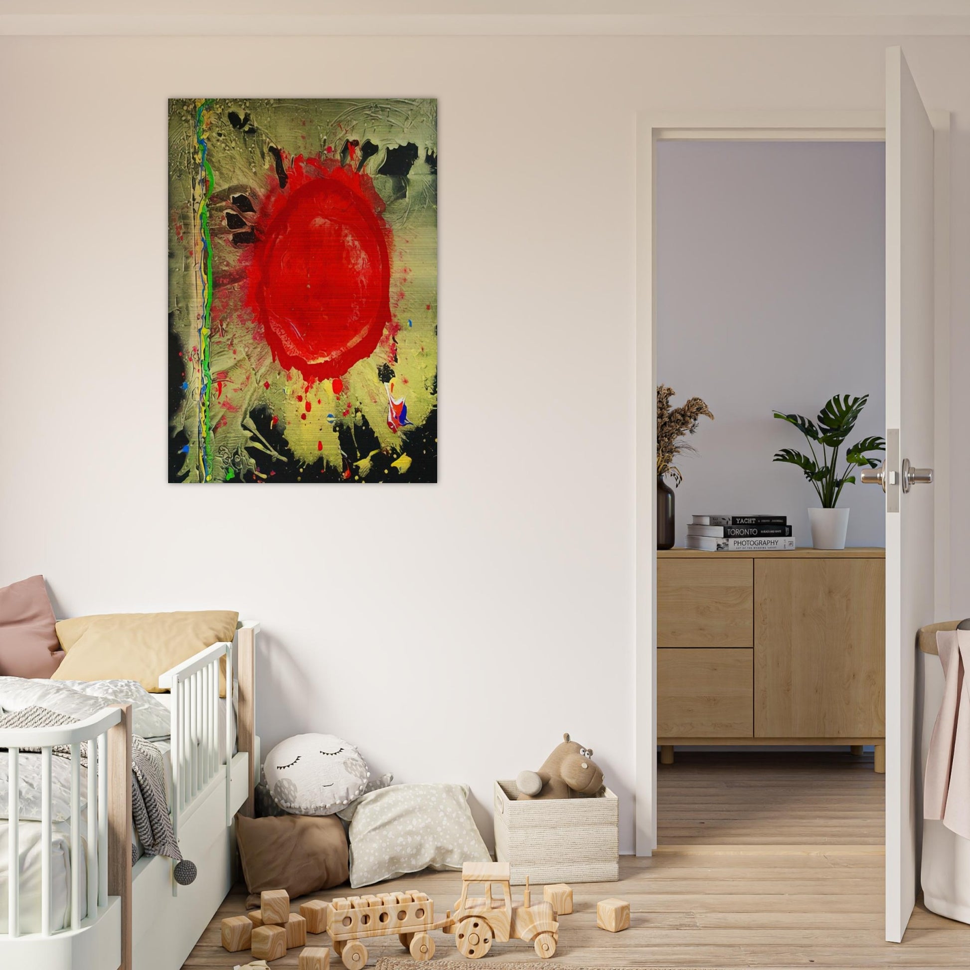 Warrior Universe - 2010 - John Hoyland Brushed Aluminum Print - 70x100 cm / 28x40 inches | John Hoyland Aluminum Print | John Hoyland Prints