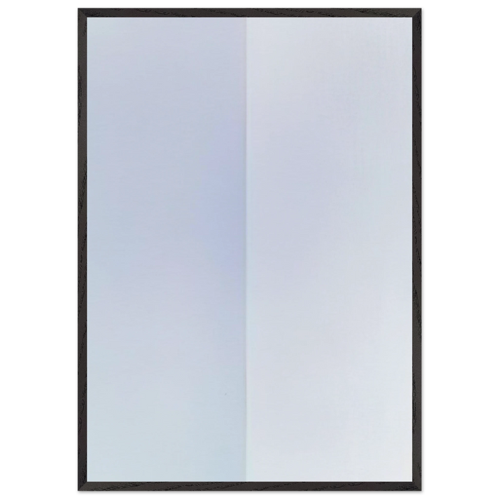 Homage to Newman II - 1979 - Gene Davis 70x100 cm / 28x40 inches Framed Art Print – Black Wooden Frame