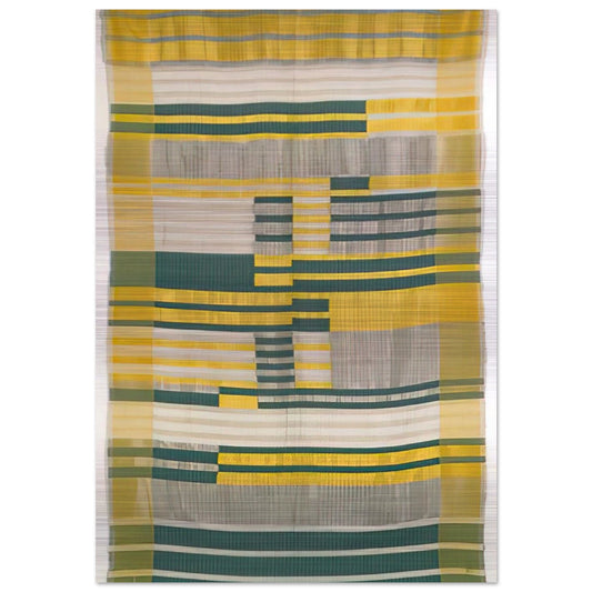 WALL HANGING 1925 - Anni Albers Brushed Aluminum Print - 70x100 cm / 28x40 inches | Anni Albers Aluminum Print | Anni Albers Prints