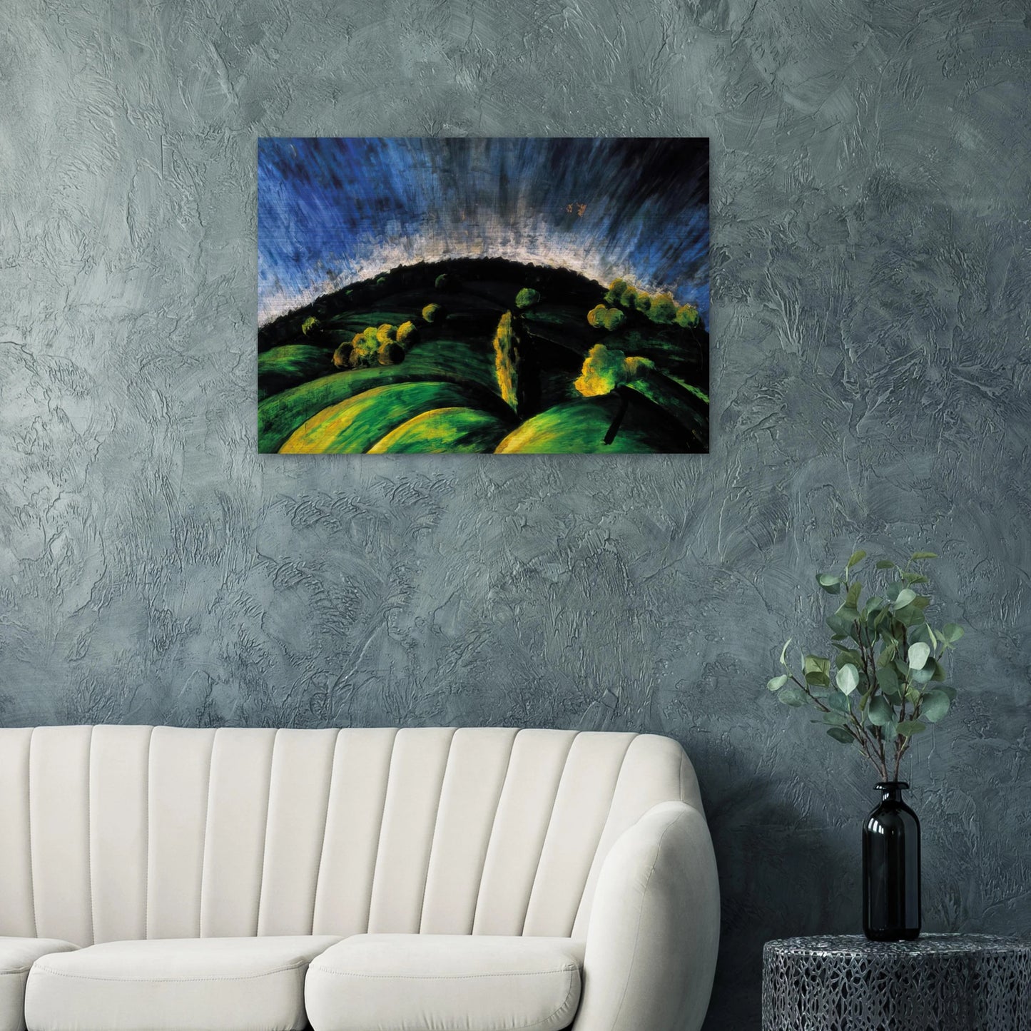 Mountains of Buda - Laszlo Moholy-Nagy Brushed Aluminum Print - 70x100 cm / 28x40 inches | Laszlo Moholy-Nagy Aluminum Print | Laszlo Moholy-Nagy Prints