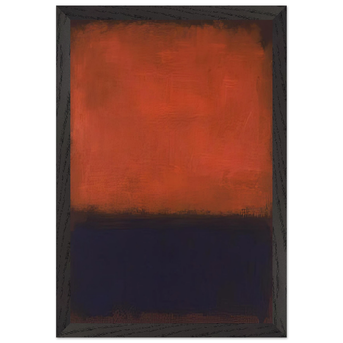 Mark Rothko - No. 14 - 1960 Wall Art - 21x29.7 cm / 8x12" - Premium Wooden Framed Poster With Fine Art Paper-canvas - Wood frame