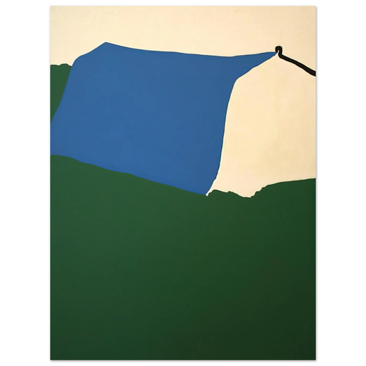Raoul De Keyser - Camping II - 1970  75x100 cm / 30x40inches Fine Art Poster